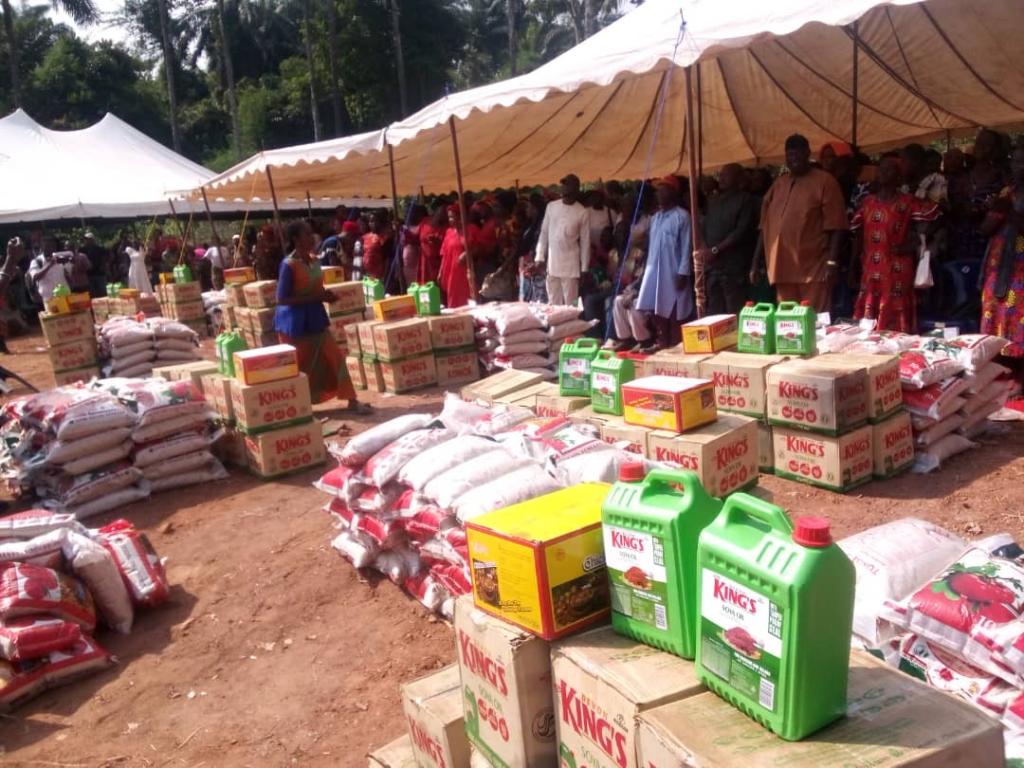 Philanthropist donates food items to 1,050 indigent households in Enugu