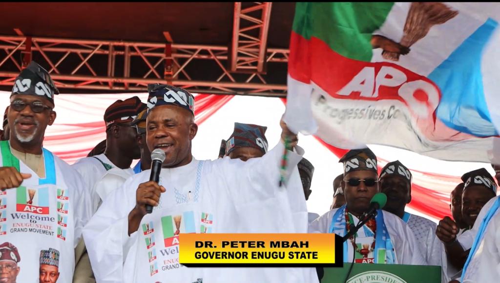 Governor Mbah Joins APC As Enugu South Council Boss Pledges Loyalty