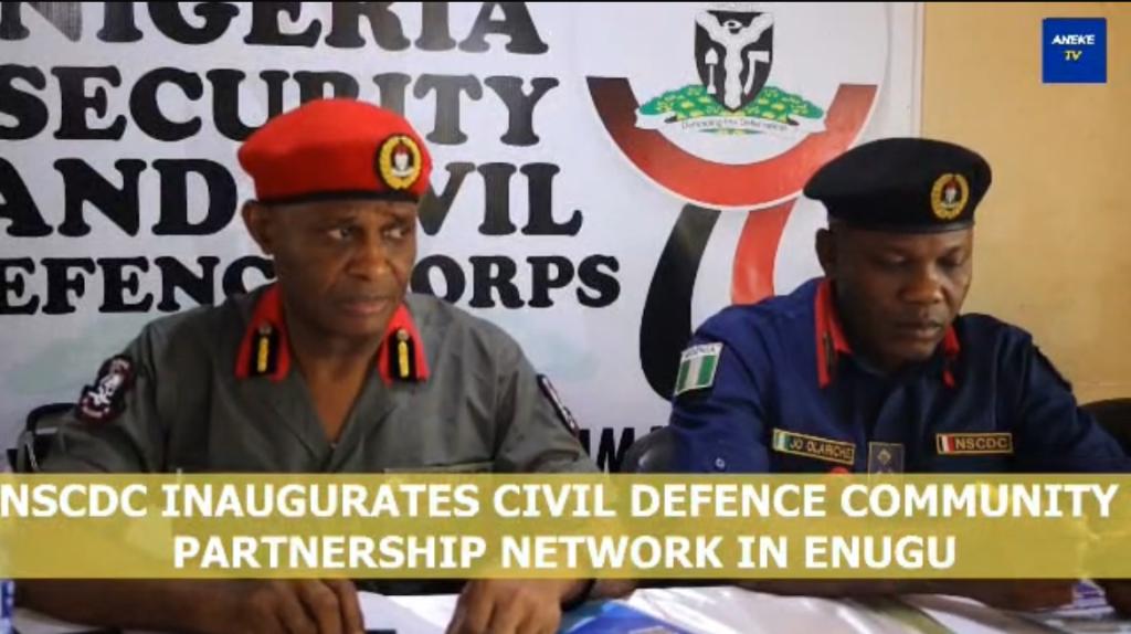 NSCDC Inaugurates Civil Defence Community Partnership Network In Enugu