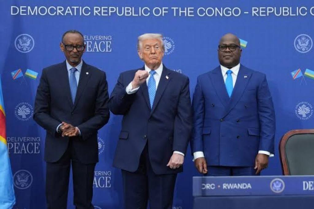 Trump brokers peace deal between DR Congo, Rwanda in Washington